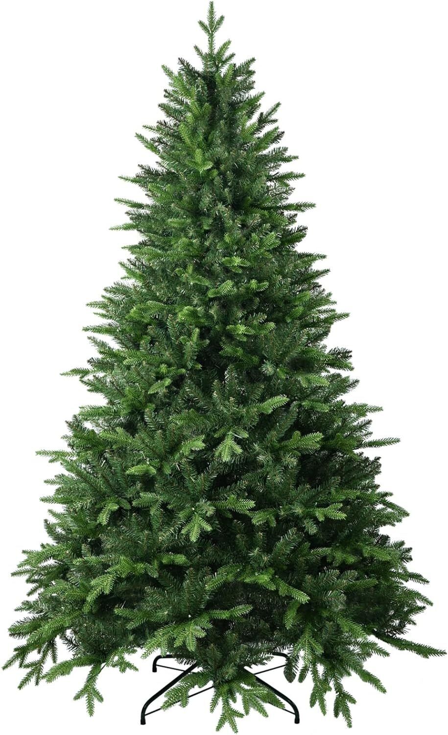 6FT Artificial Christmas Tree with 1413 PE&PVC Mixed 6FT-1413Tips, Green