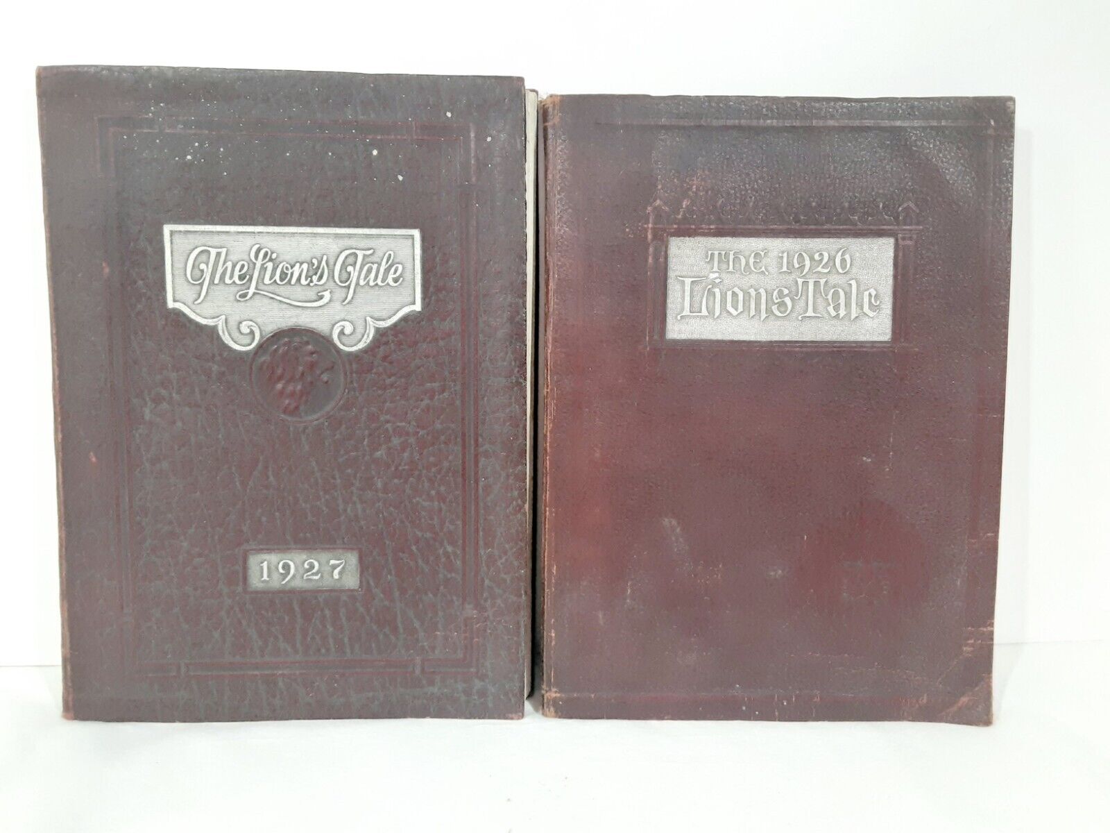 1926 & 1927 Leon High School Tallahassee FL 'The Lions Tale' Yearbook lot