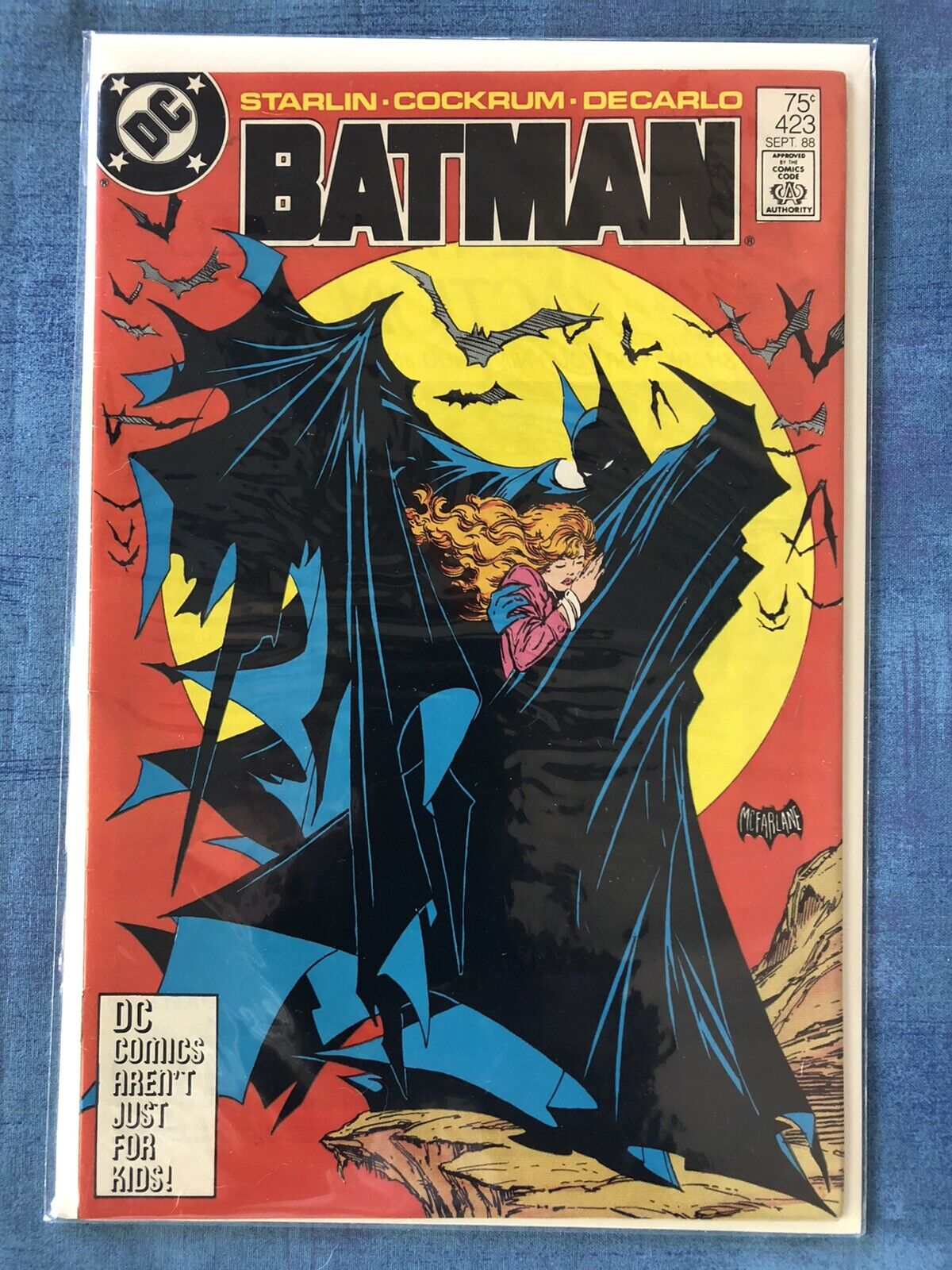 Batman #423 DC Comics 1988 NM+ (9.4) (Todd McFarlane cover, Second Printing)