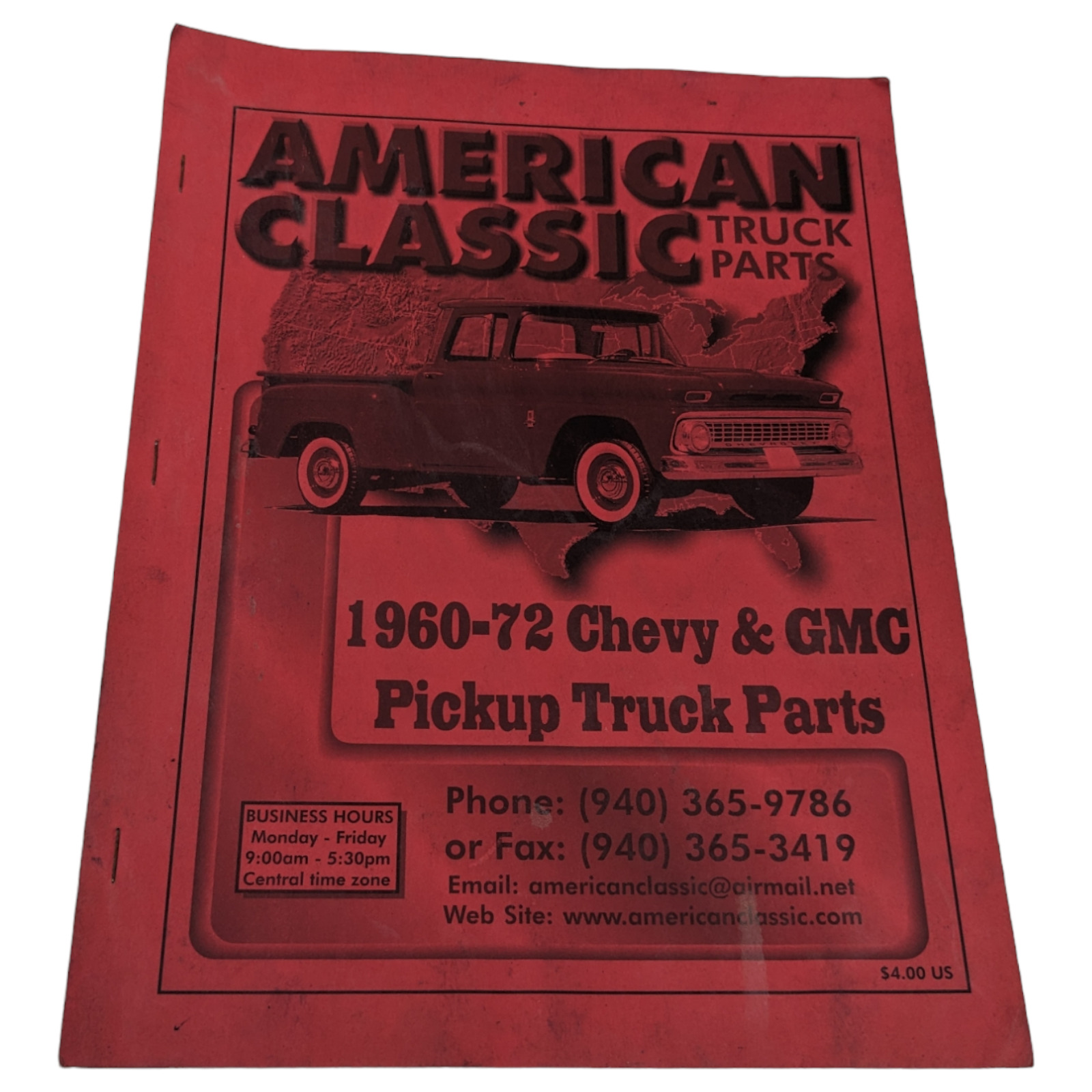 American Classic Truck Parts 1960 - 72 Chevy & GMC Pickup Program Book Catalog