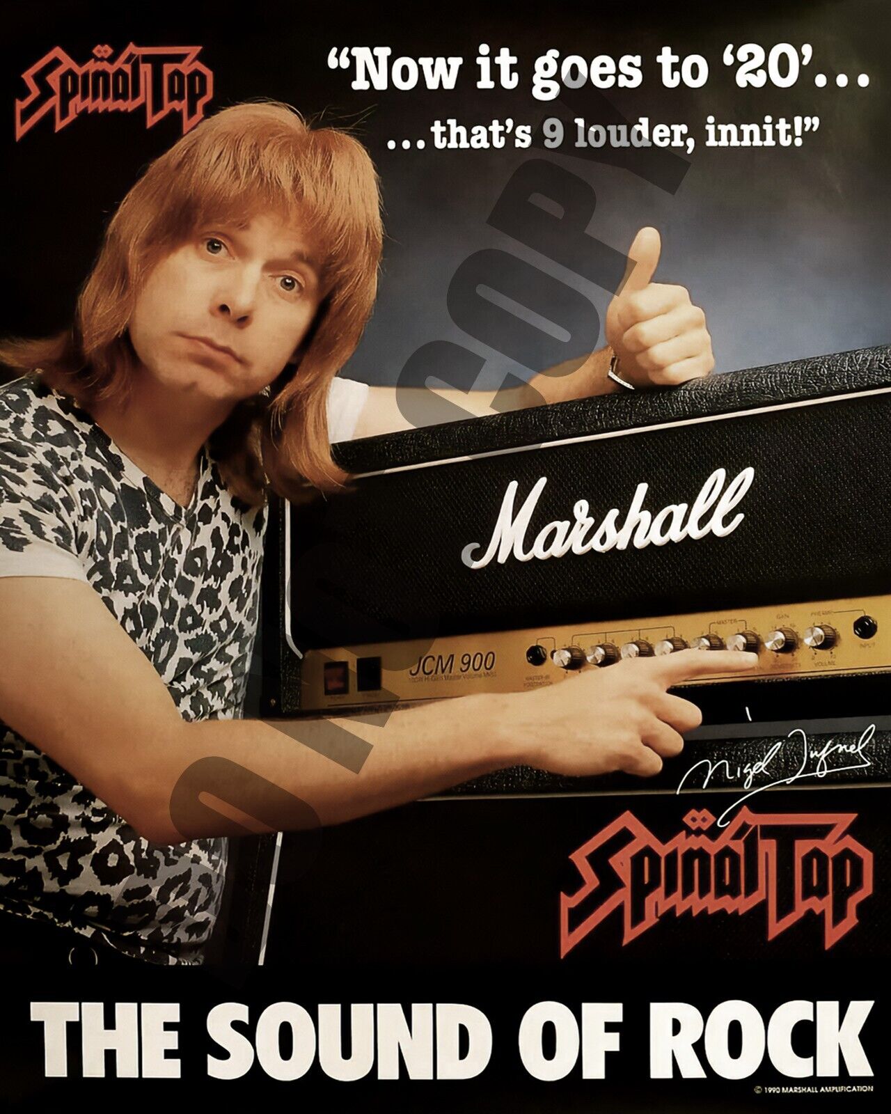 This is Spinal Tap Nigel Tufnel Marshall Amp Promo Magazine Flyer Ad 8x10 Photo