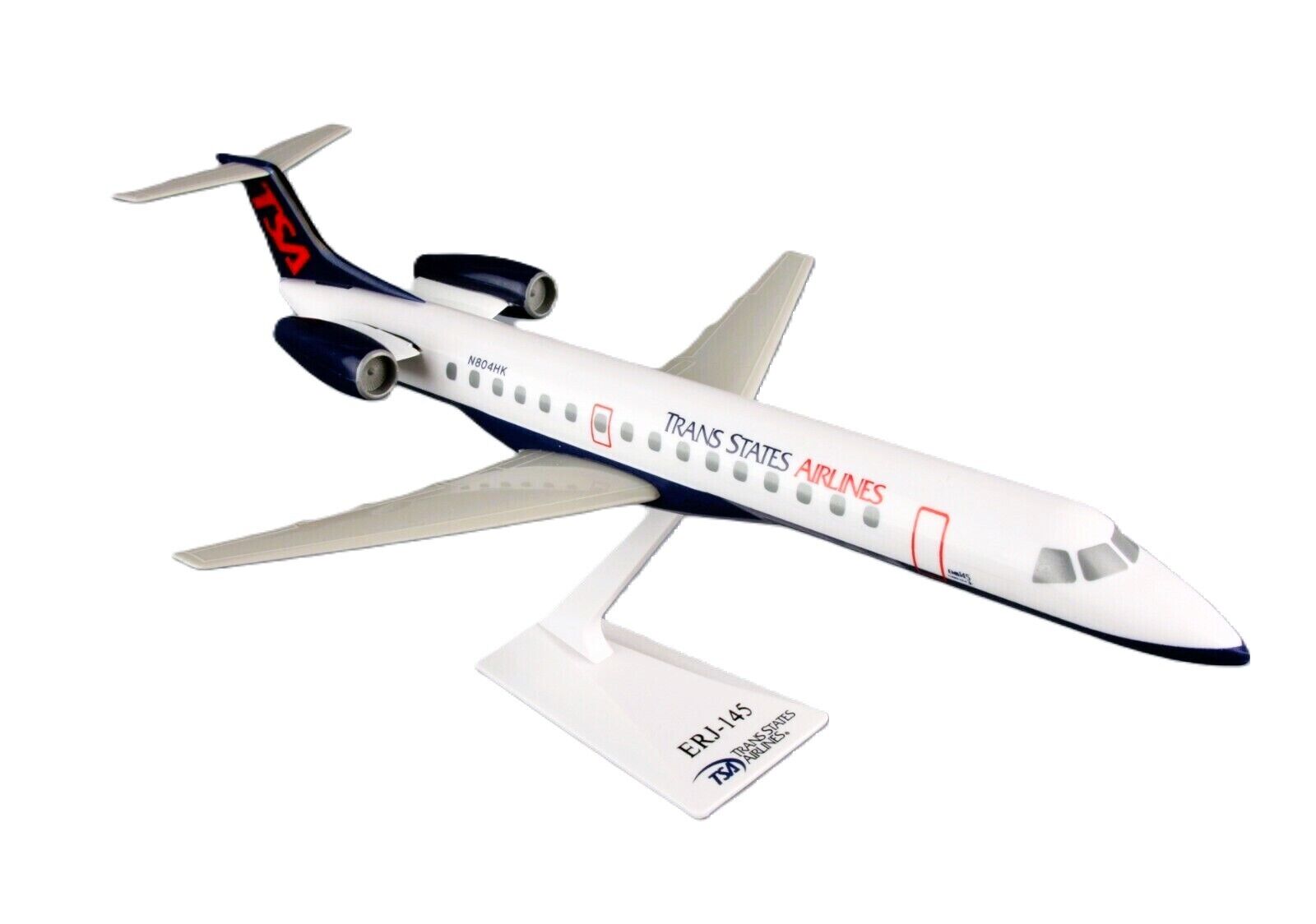 Flight Miniatures Trans States Airlines ERJ-145 Desk 1/100 Jet Model Airplane