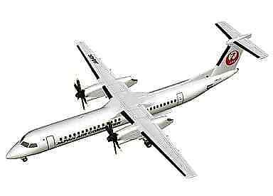 1/300 BOMBARDIER DHC8-Q400 JAL Wing Collection 4