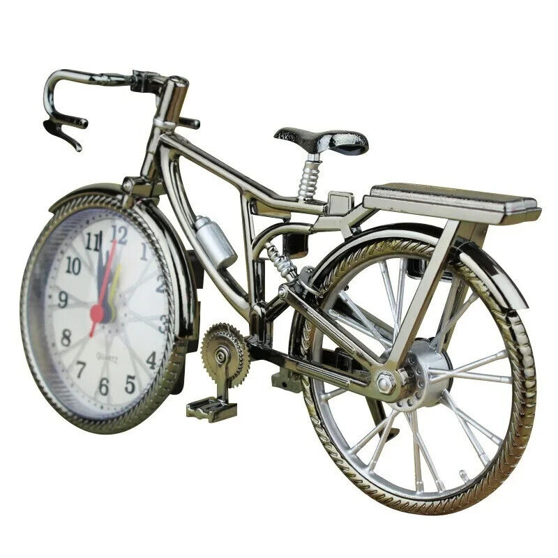 Bicycle Retro Alarm Clock Arabic Numerals Shape Exquisite Creative Artwork
