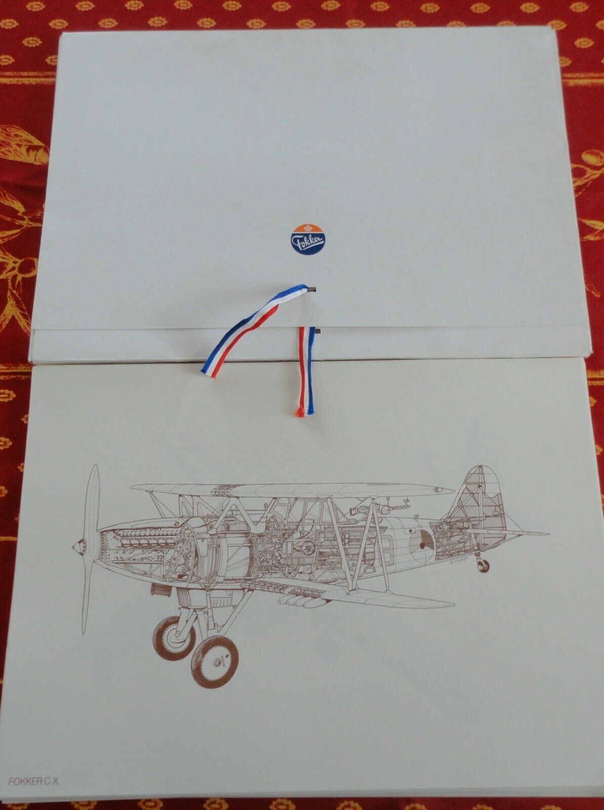 Vtg Fokker Technologies Aviation Holland 24 Drawings Airplane Cutaway Print Set