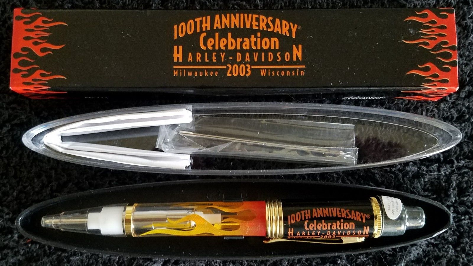 2003 Harley-Davidson 100th Anniversary Celebration Light-Up Pen (AD-114) - New