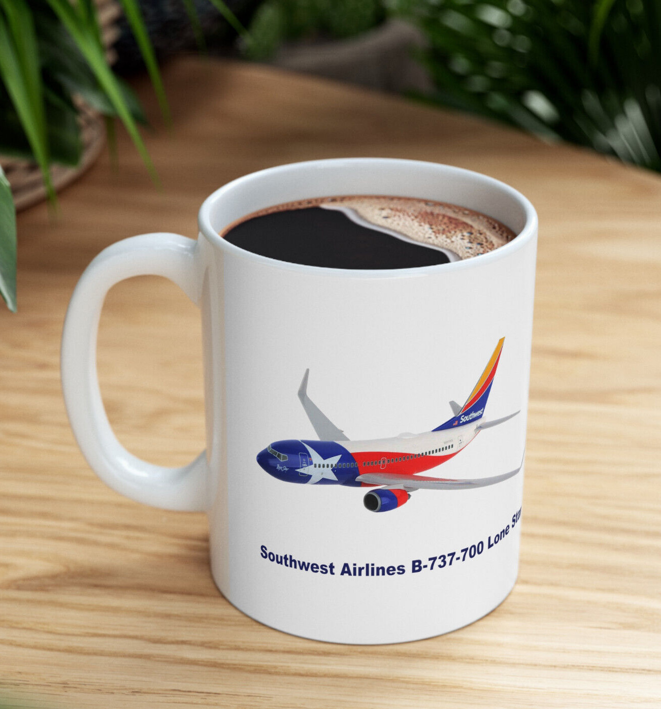 Southwest Airlines B-737-700 Lone Star Coffee Mug