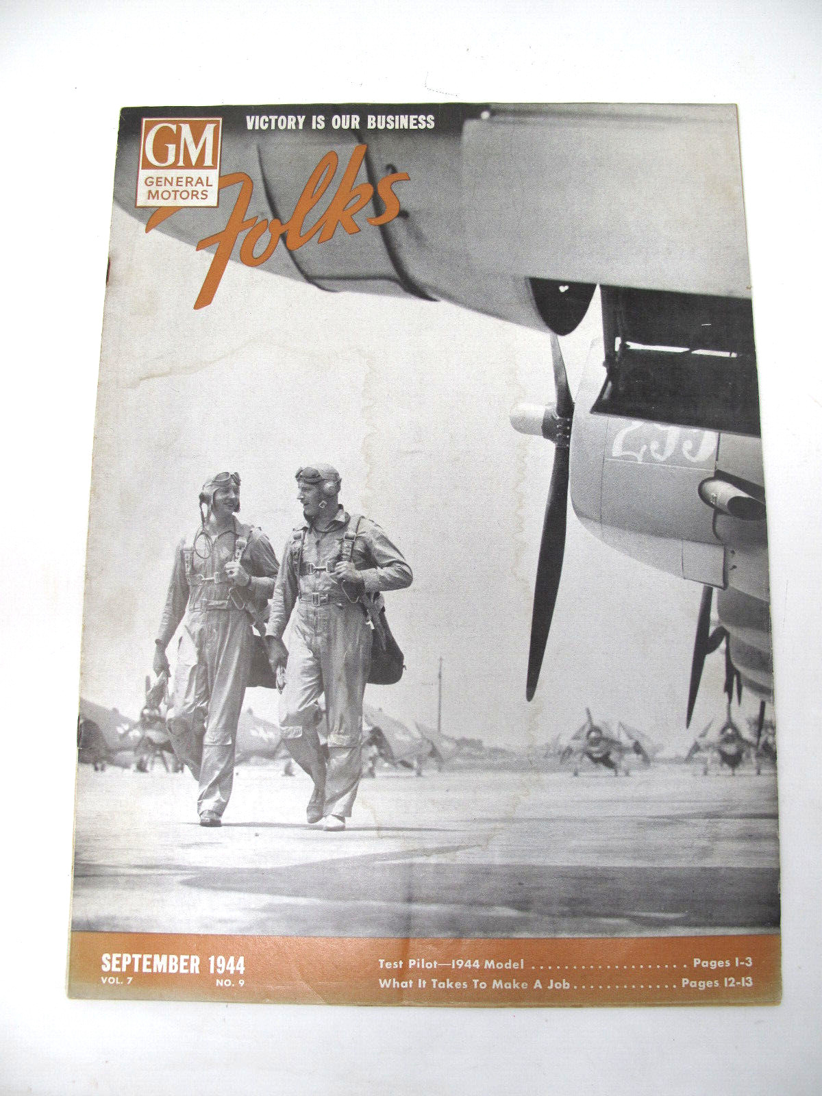 1944 GENERAL MOTORS Folks Employee Magazine WWII WAR DOG POW Sackrider Hartzell