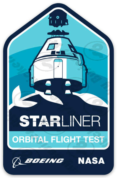 NASA Starliner Commercial Crew Orbital Flight Test 1 Sticker