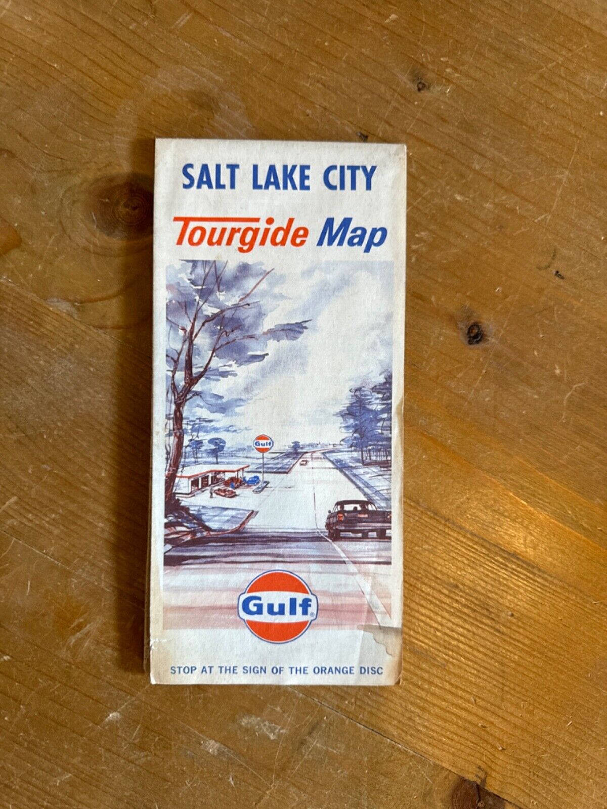 1965 Gulf Salt Lake City Tourguide map