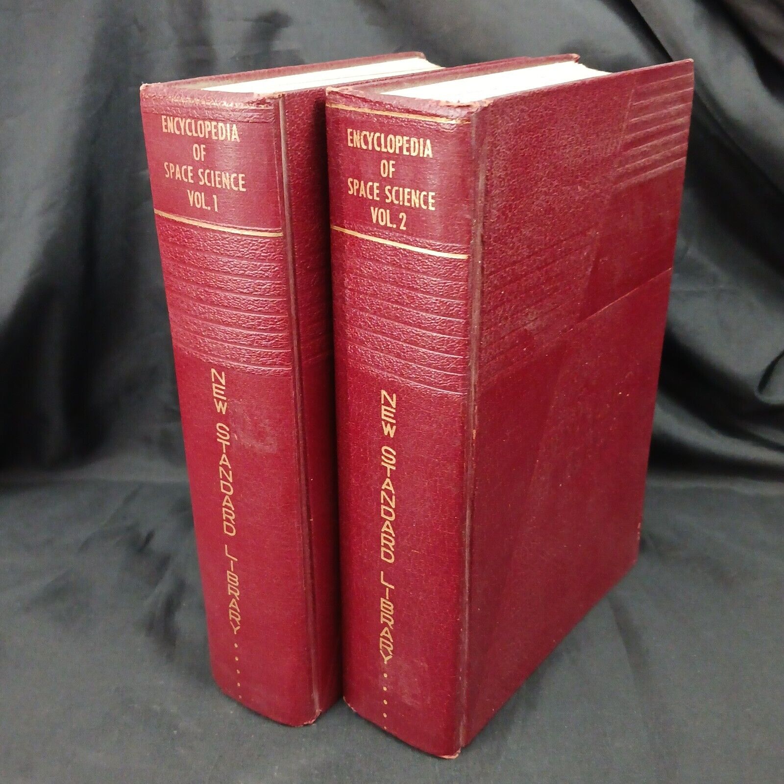 ENCYCLOPEDIA OF SPACE SCIENCE New Standard Library 1963 Illustrated Vol 1 & 2