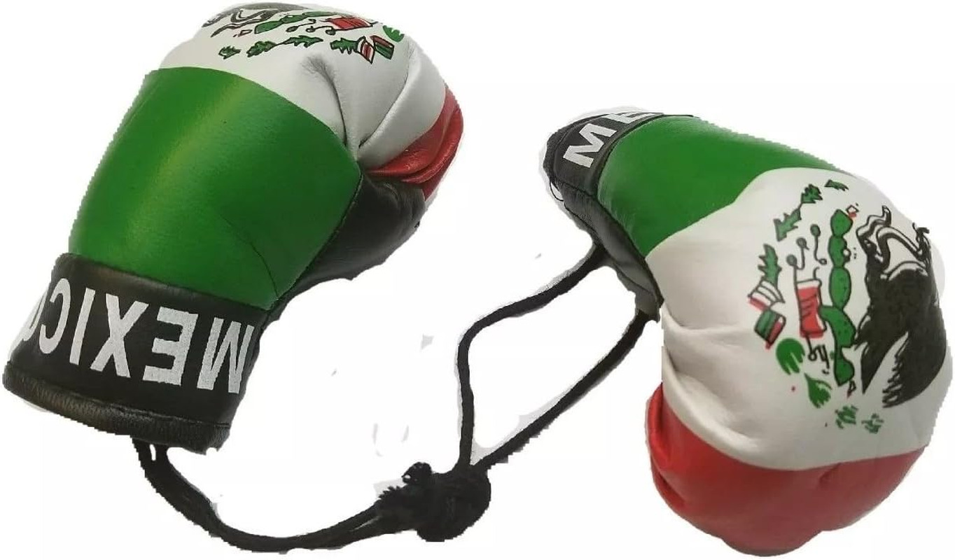 Mexico Boxing Glove Banner Flag Window Mirror Mexican Pride