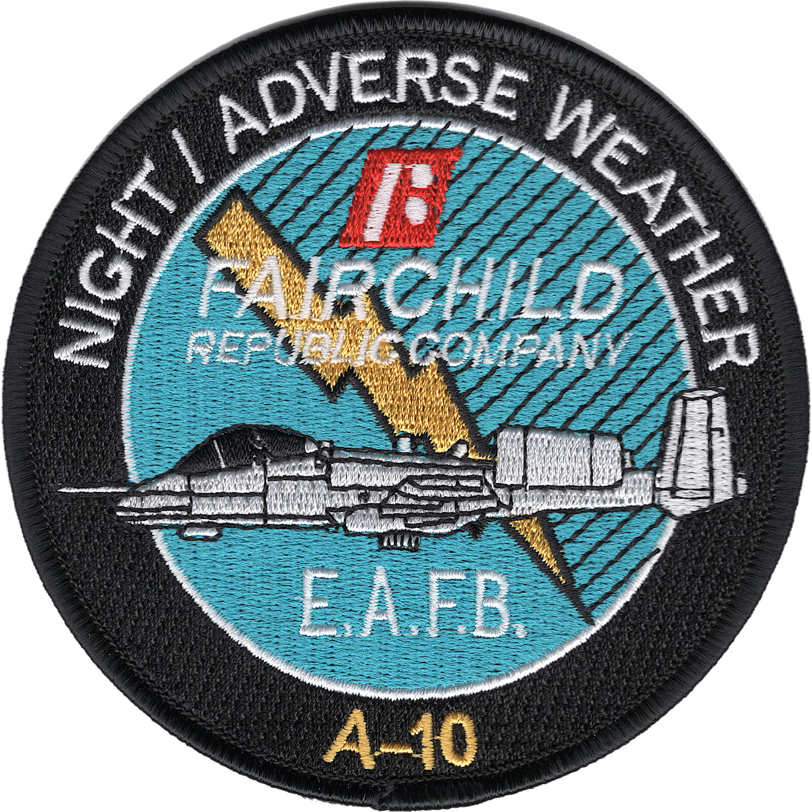 A-10 Night Adverse Weather By Fairchild Republic Company Patch EAFB