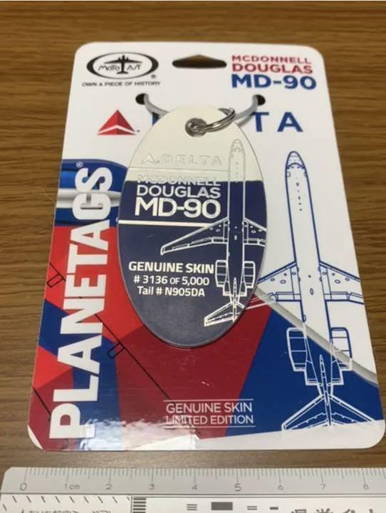 Delta Airlines PLANETAGS Mcdonnell Douglas MD-90 Aircraft Tag NEW