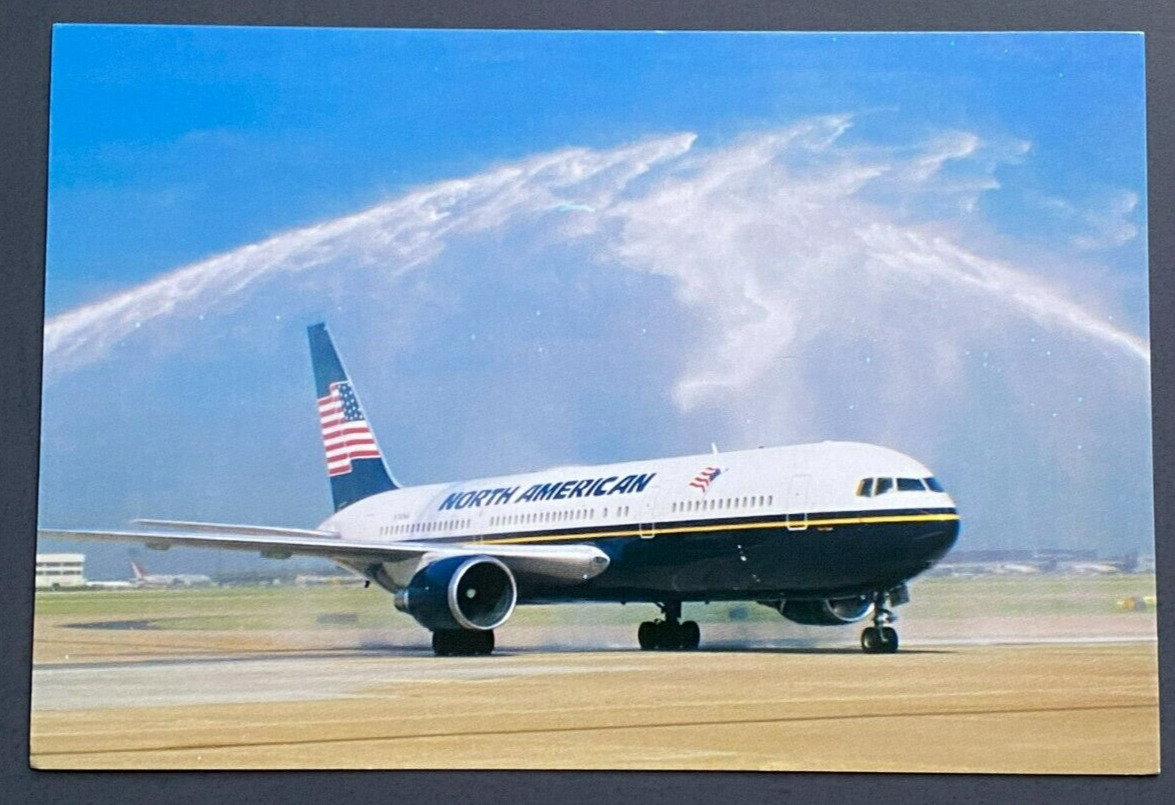 North American Airlines Boeing 767-300 Aircraft Postcard