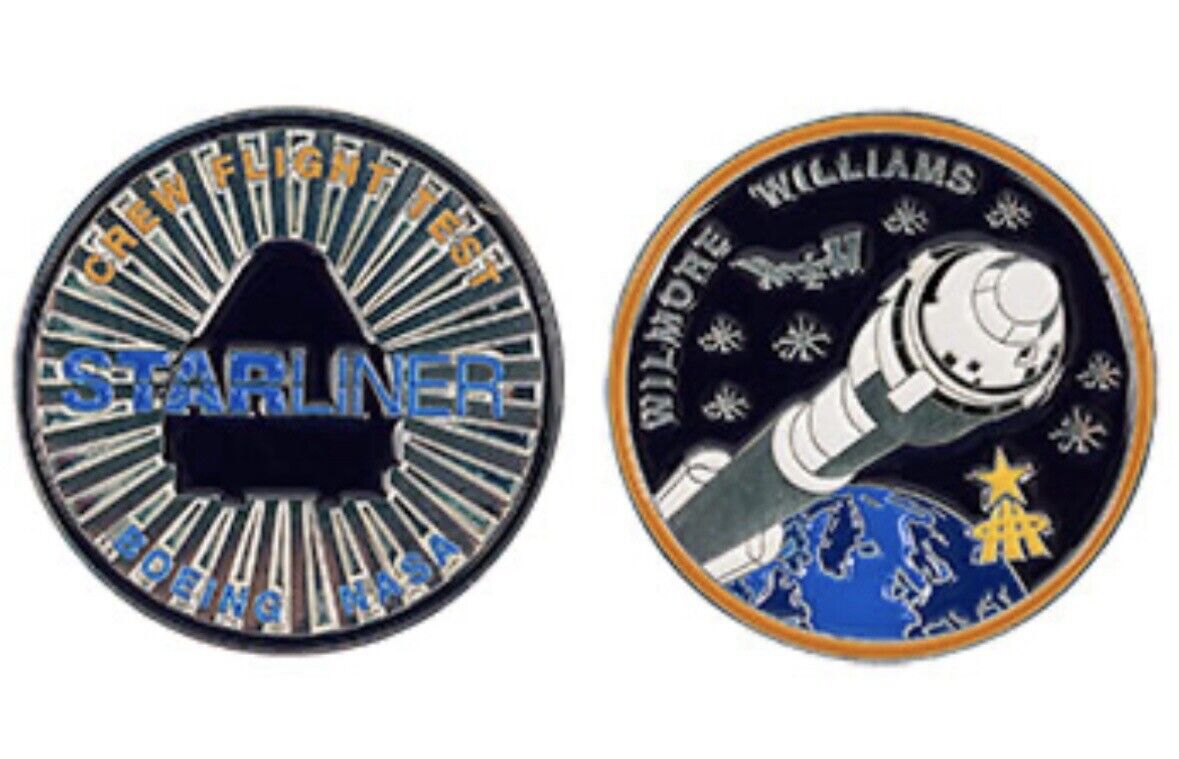 *FREE Ship* Boeing CST-100 Starliner Crew Flight Test Coin & Patch Set NASA ULA