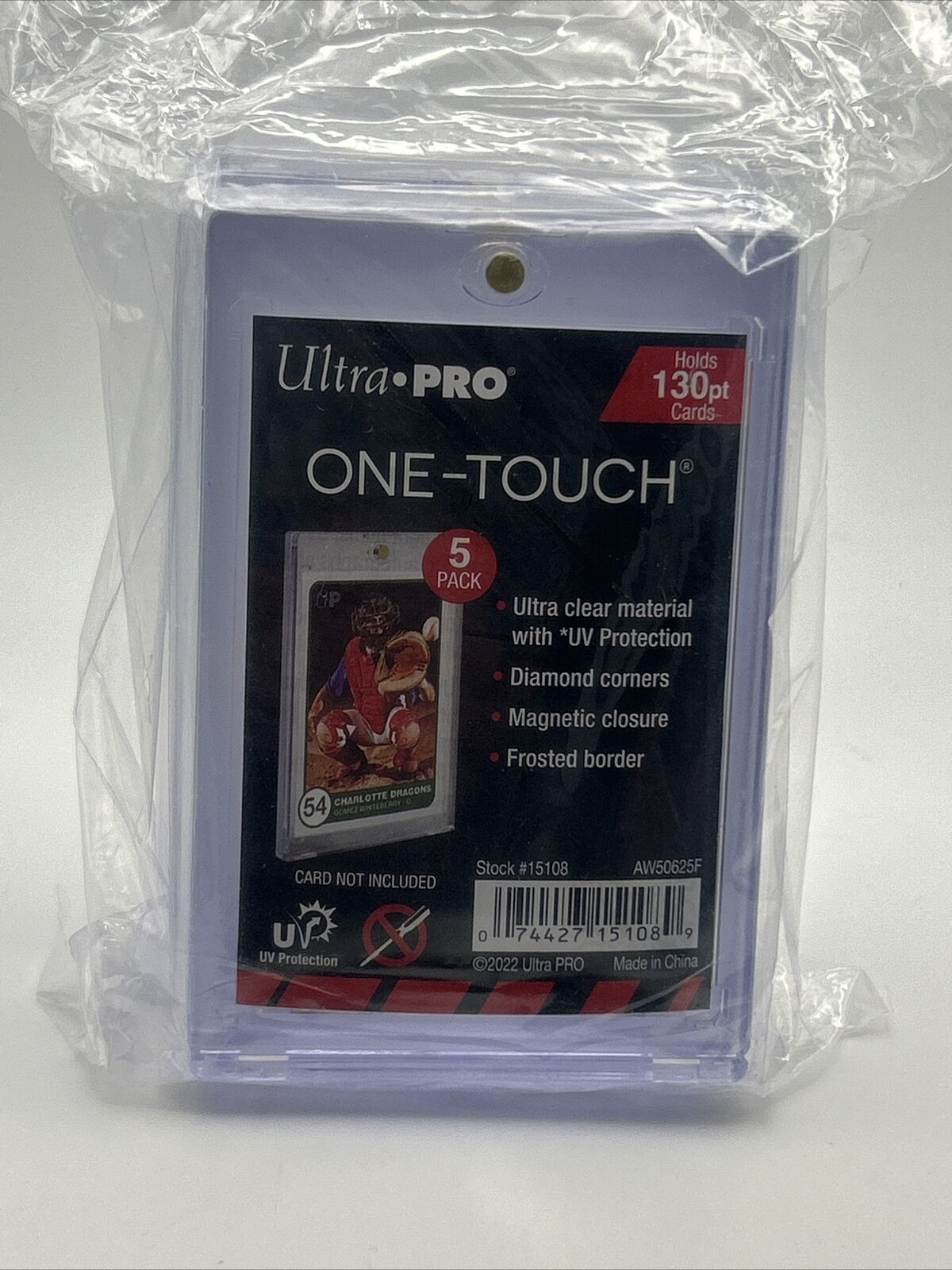 Ultra Pro One-Touch Thick Card 130pt Point Magnetic Card Holder - 5 PACK