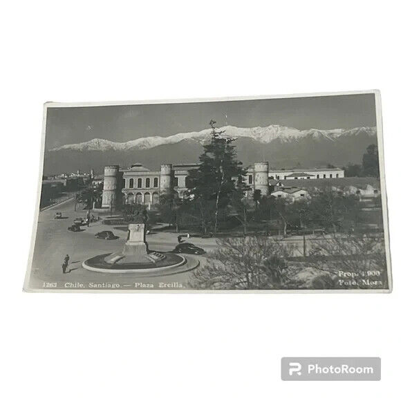 Postcard RPPC Plaza Ercilla Santiago Chile c1950 Real Photo A111