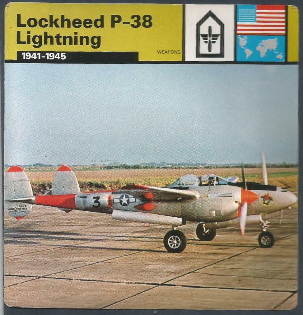 EDITO SERVICE S.A.WORLD WAR II-1977-LOCKHEED P-38 LIGHTNING-1941-1945