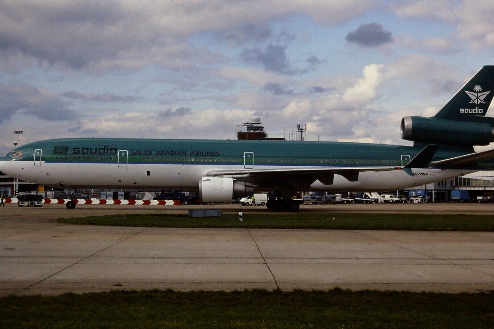 Original 35mm Colour Slide of leased Saudia-Saudi Arabian Airlines MD-11 N272WA