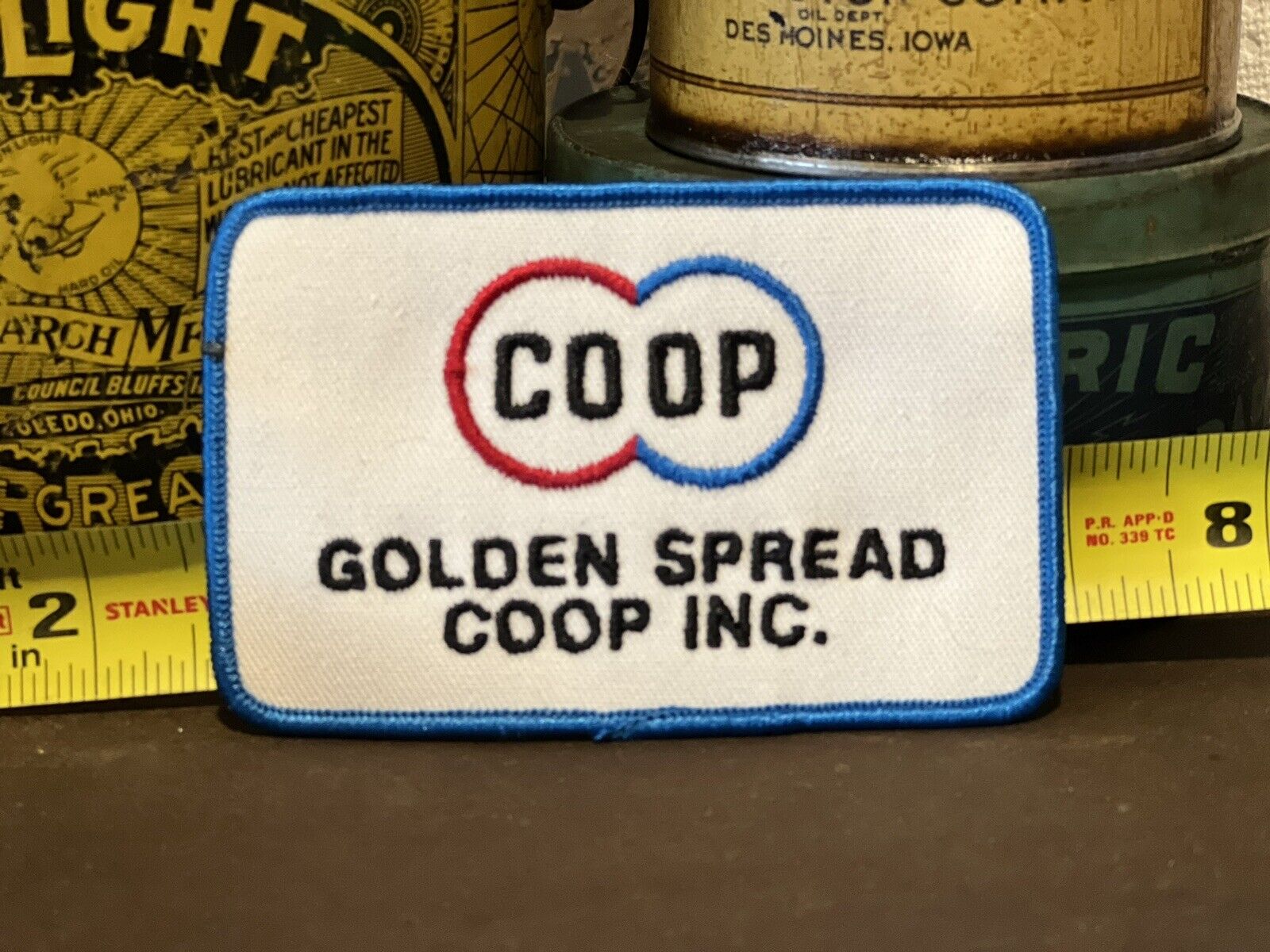 Vtg COOP GOLDEN SPREAD Advertising Patch (Farm, Agriculture)