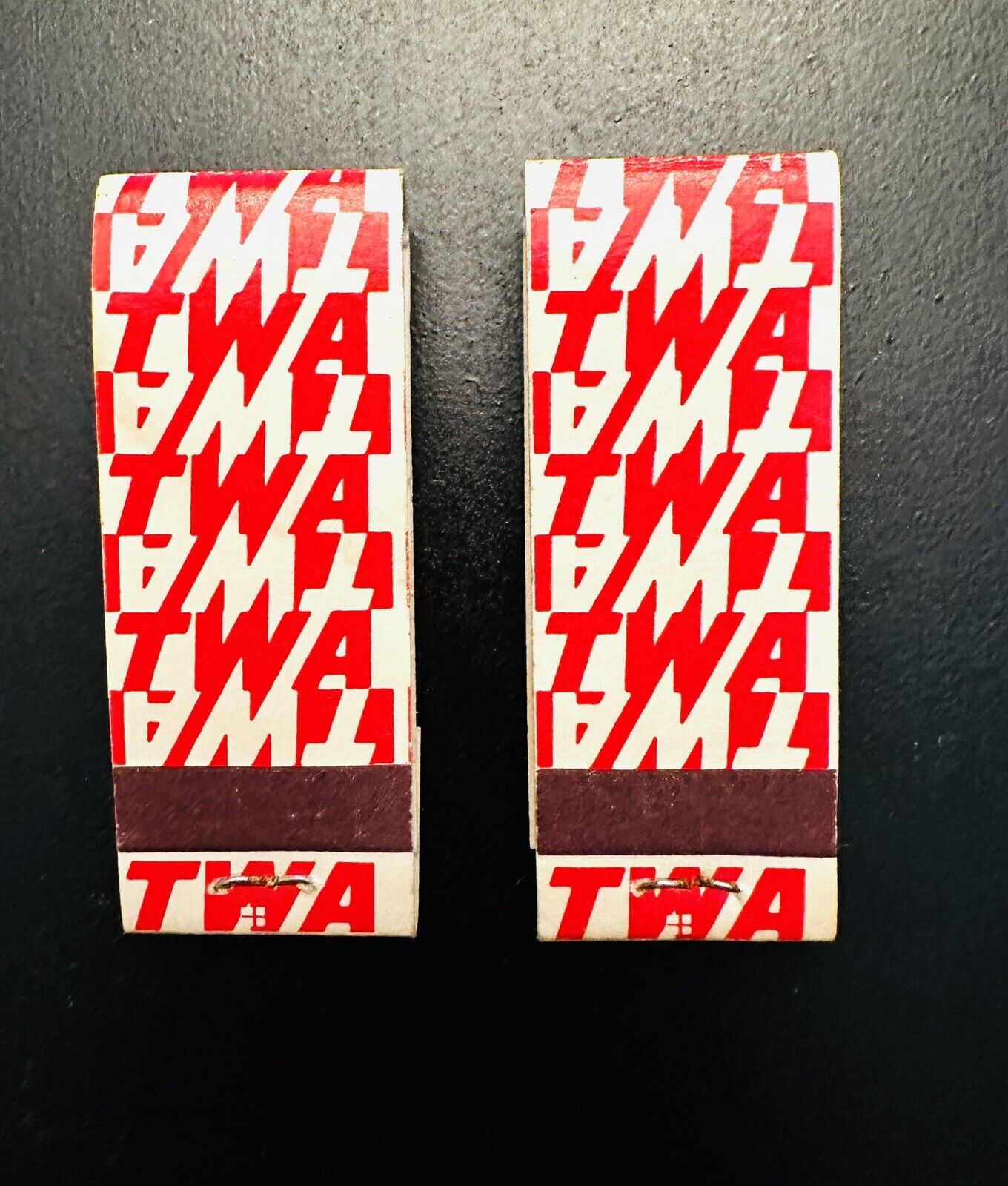 VTG 1960\'s, TWA  MINI-MATCH BOOKS (2) Never used and in excellent condition