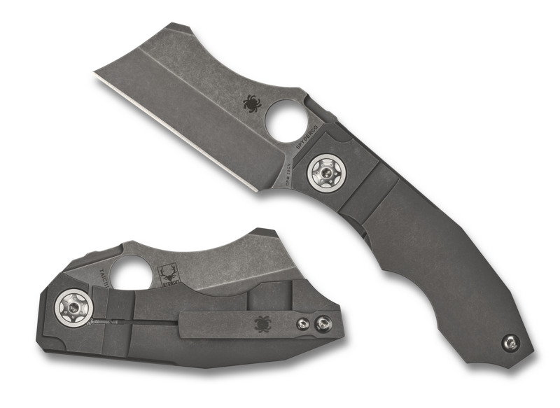 Spyderco Knives Stovepipe Frame Lock C260TIP CPM 20CV Stainless Steel Titanium