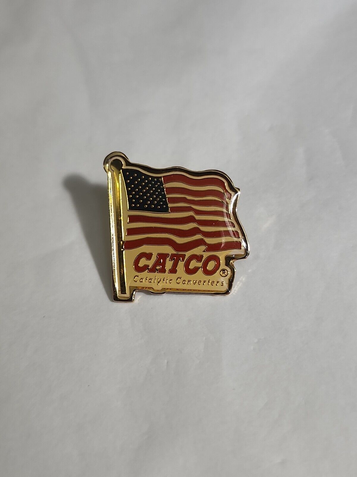 CATCO CatalyticConverters Lapel Pin American Flag Rare