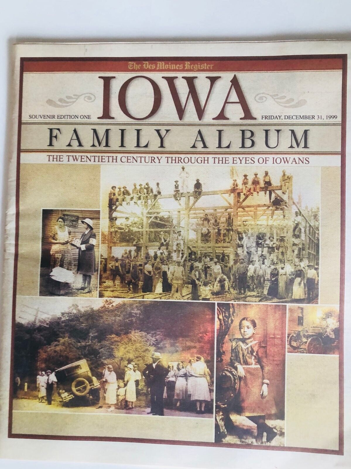 Des Moines Register Iowa Family Album Printing Dec 1999 Collectible Vintage
