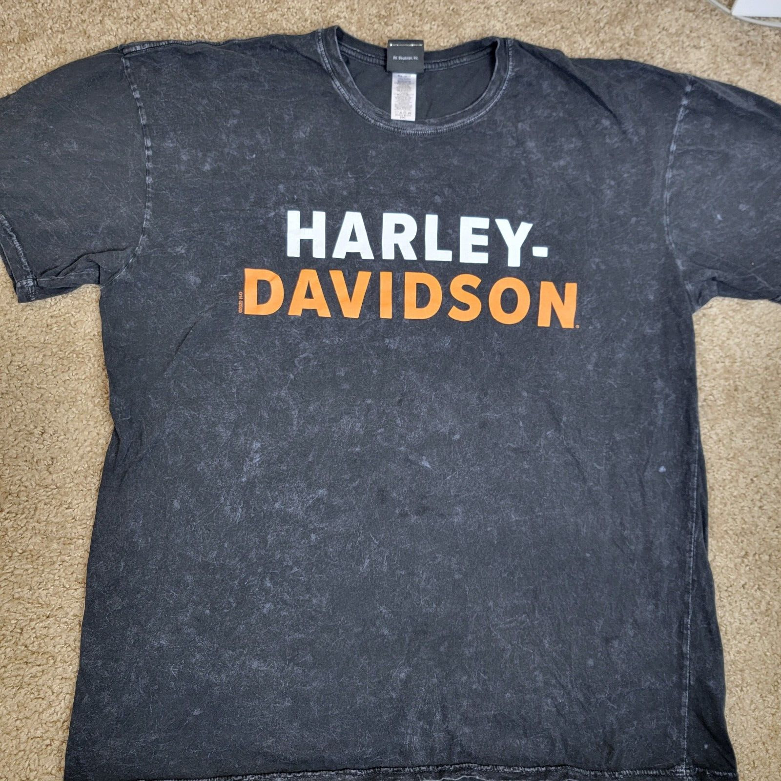 Warr\'s Harley Davidson Men\'s T Shirt Short Sleeve Black 2XL London Oldest Europe