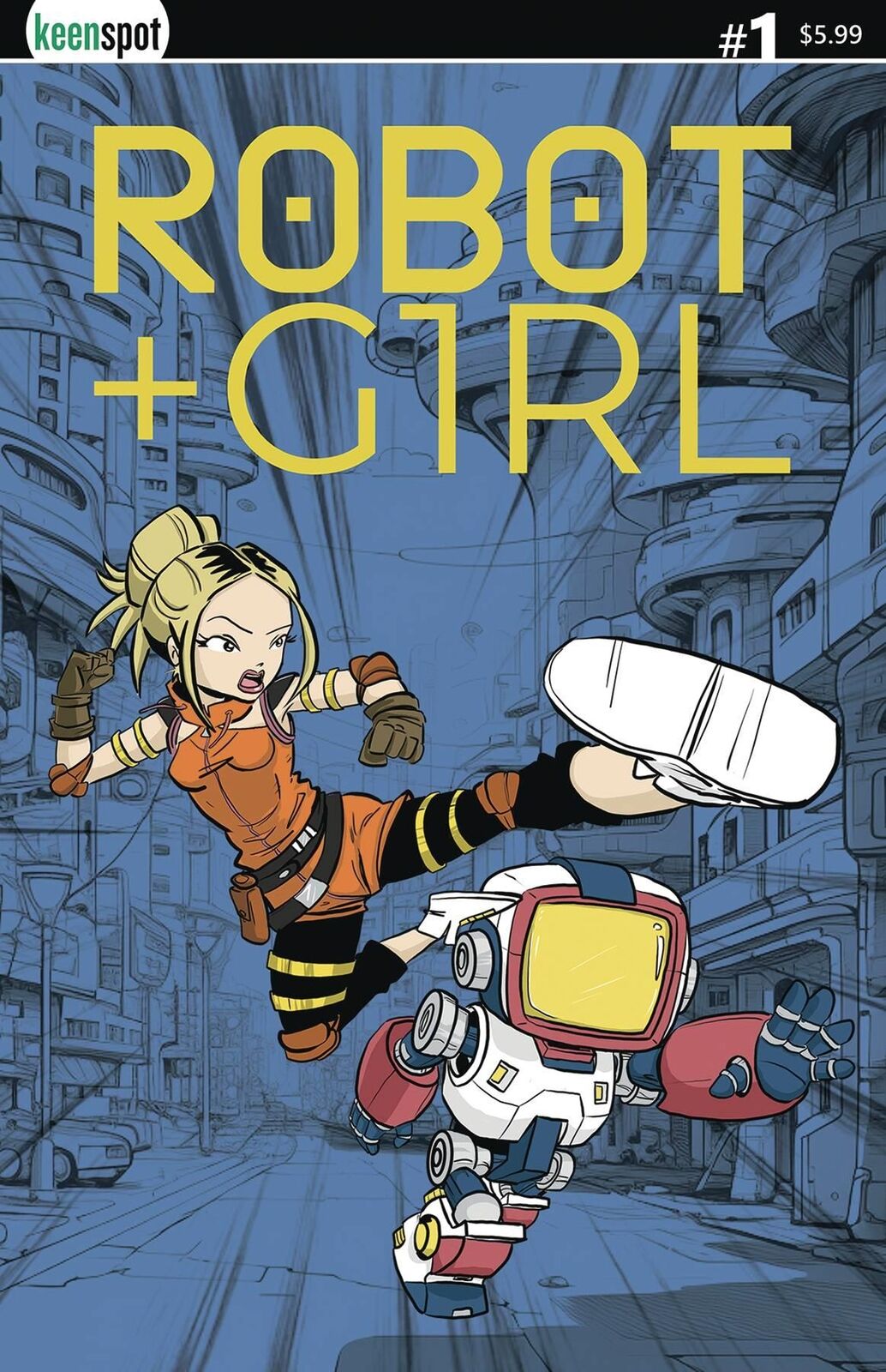 Robot + Girl #1 Cvr C Mike White Keenspot Entertainment Comic Book