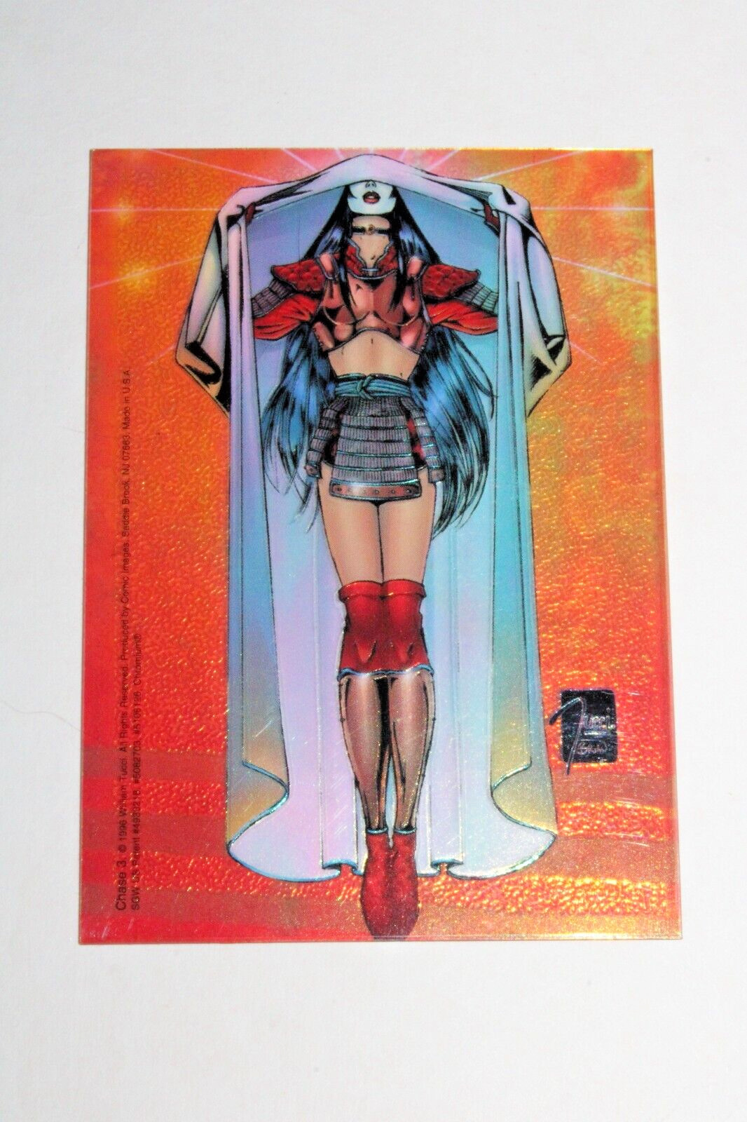 1996 SHI CHROMIUM VISIONS GOLDEN EMPIRE CLEAR CHROMIUM BONUS CHASE #3 CARD TUCCI