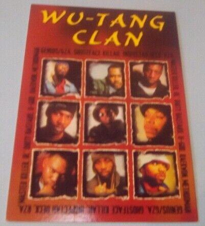 Wu-Tang Clan/N°6/Postcard Postkarte/10x15cm