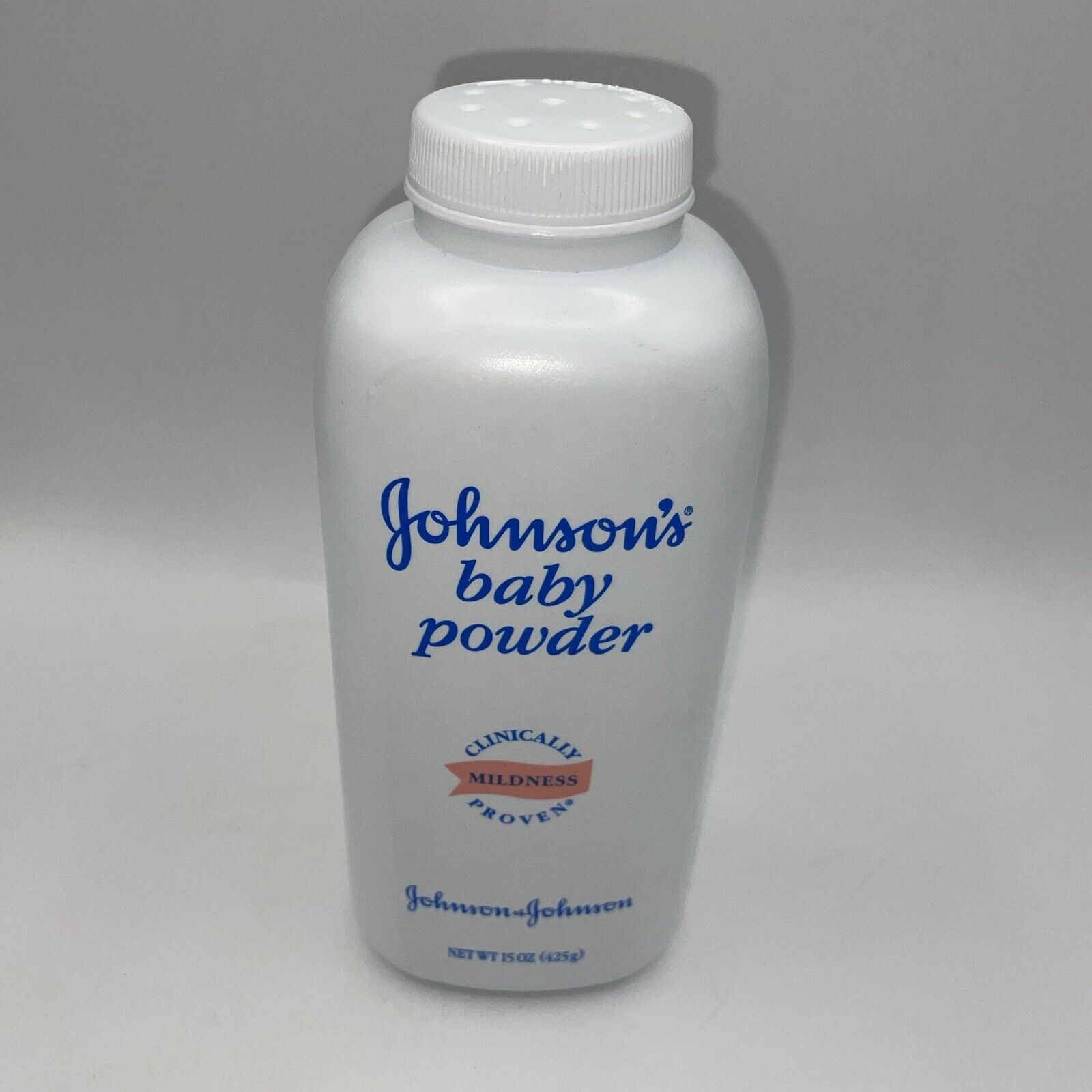 Johnsons Baby Powder Mildness Talc Fragrance 15 OZ Not Sealed Bottle 2004