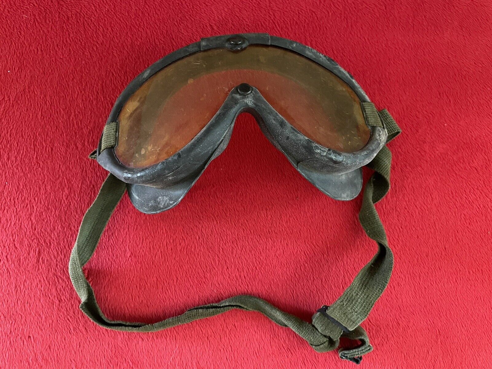 VTG US Military Goggles Sun Wind Dust Dated 1972 Vietnam War