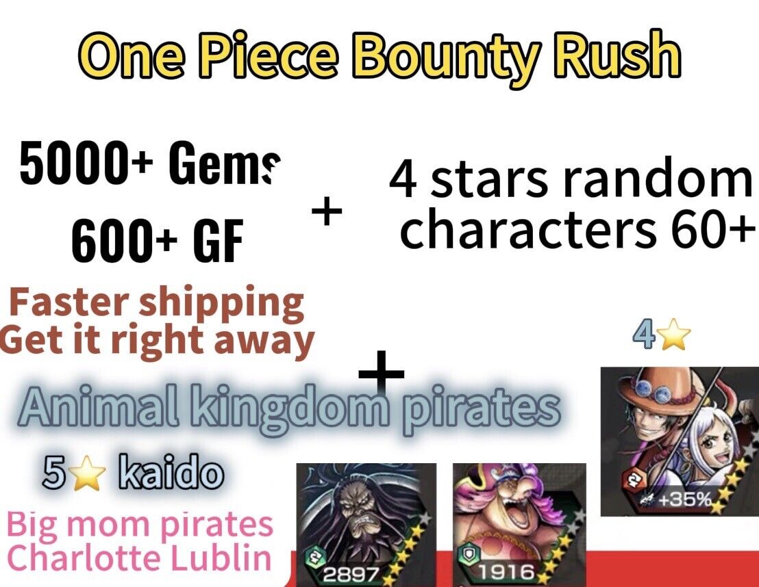 One Piece Bounty Rush With Dragon Kaido Or Gear 5 Luffy. For iOS 5000+RD