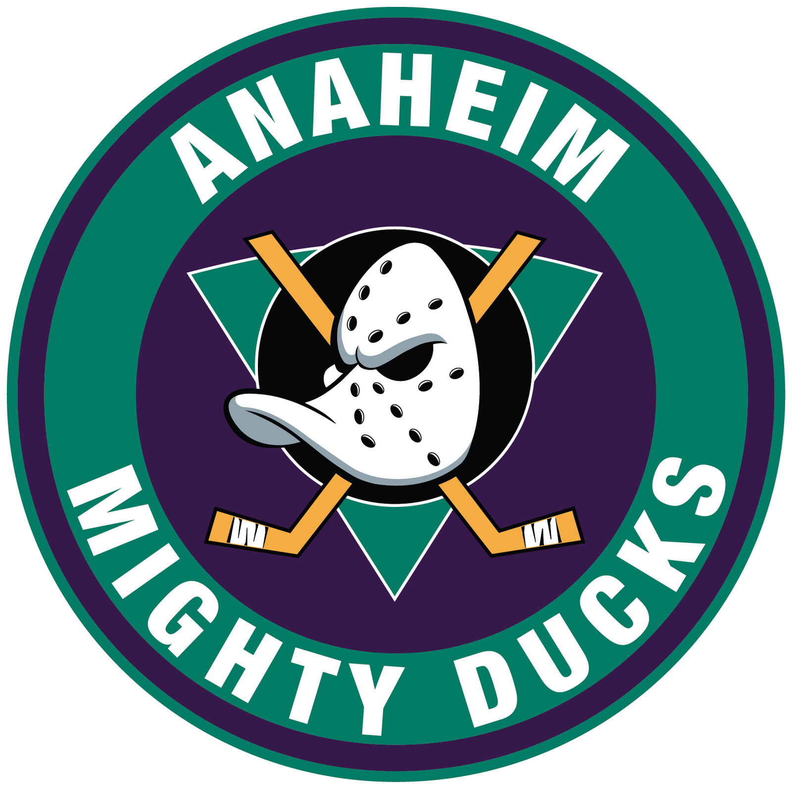 Anaheim Mighty Ducks Circle Sticker / Vinyl Decal 10 Sizes TRACKING