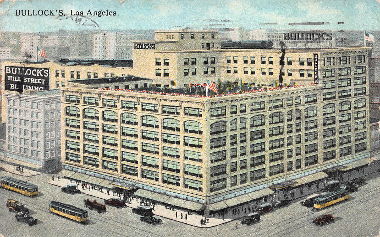 Bullock's, Los Angeles, California, Early Postcard, Used in 1929