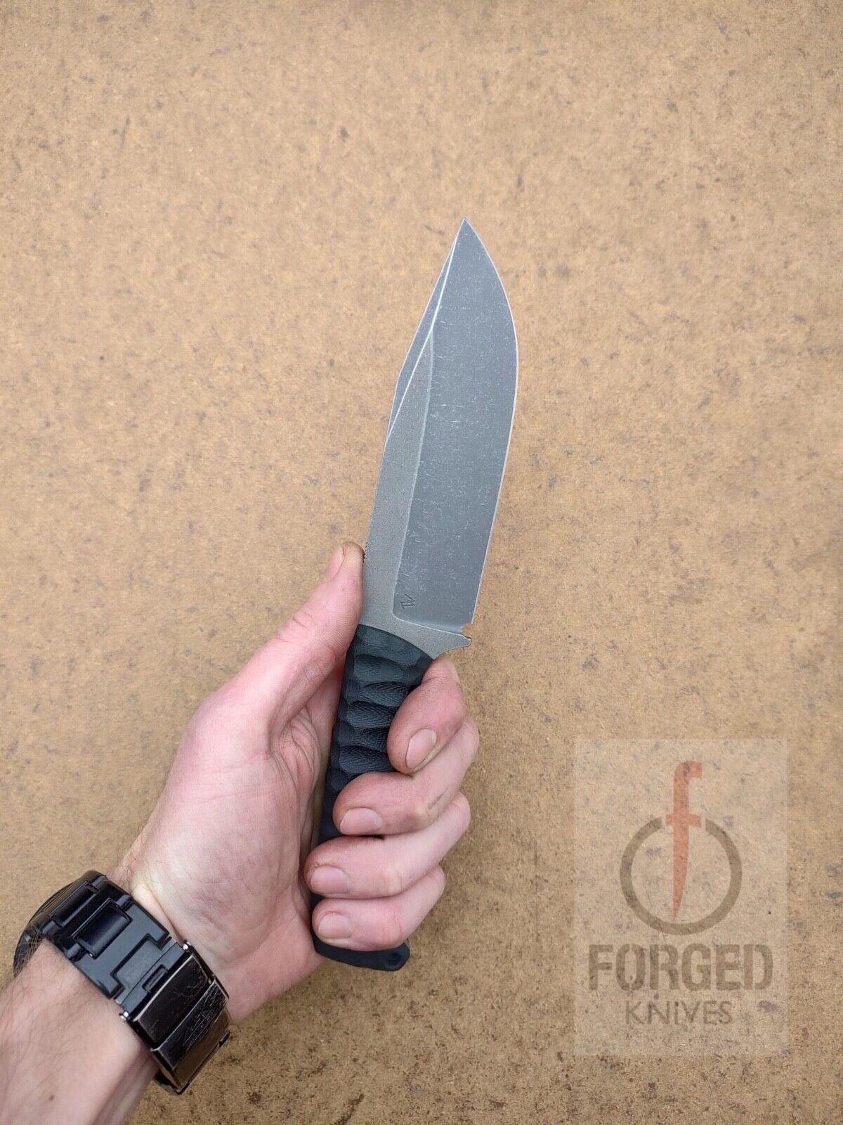 Custom Black finder   high carbon steel Bowie Knife