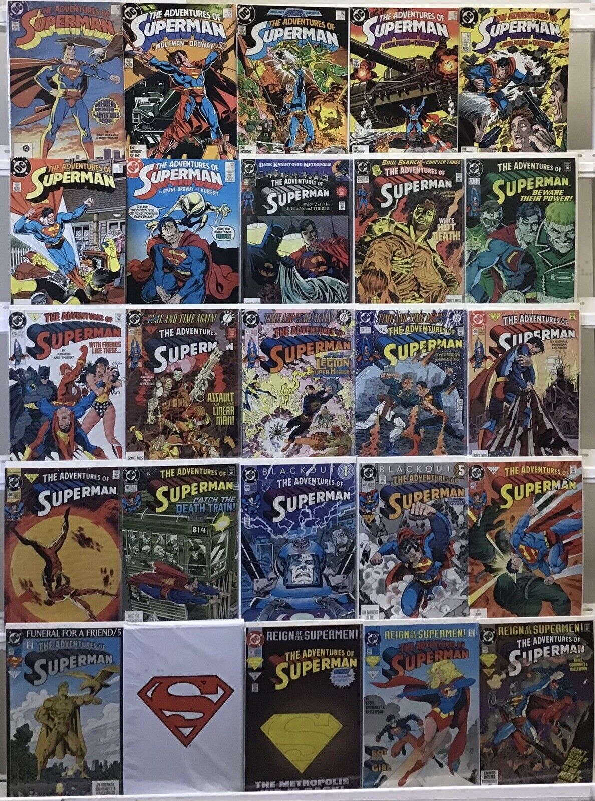 DC Comics - Adventures Of Superman 1st Series - Comic Book Lot Of 25