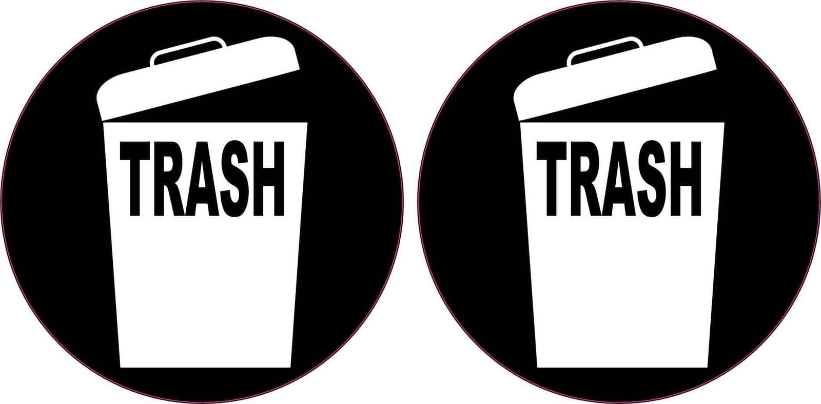 StickerTalk Circular Trash Stickers, 3 inches x 3 inches