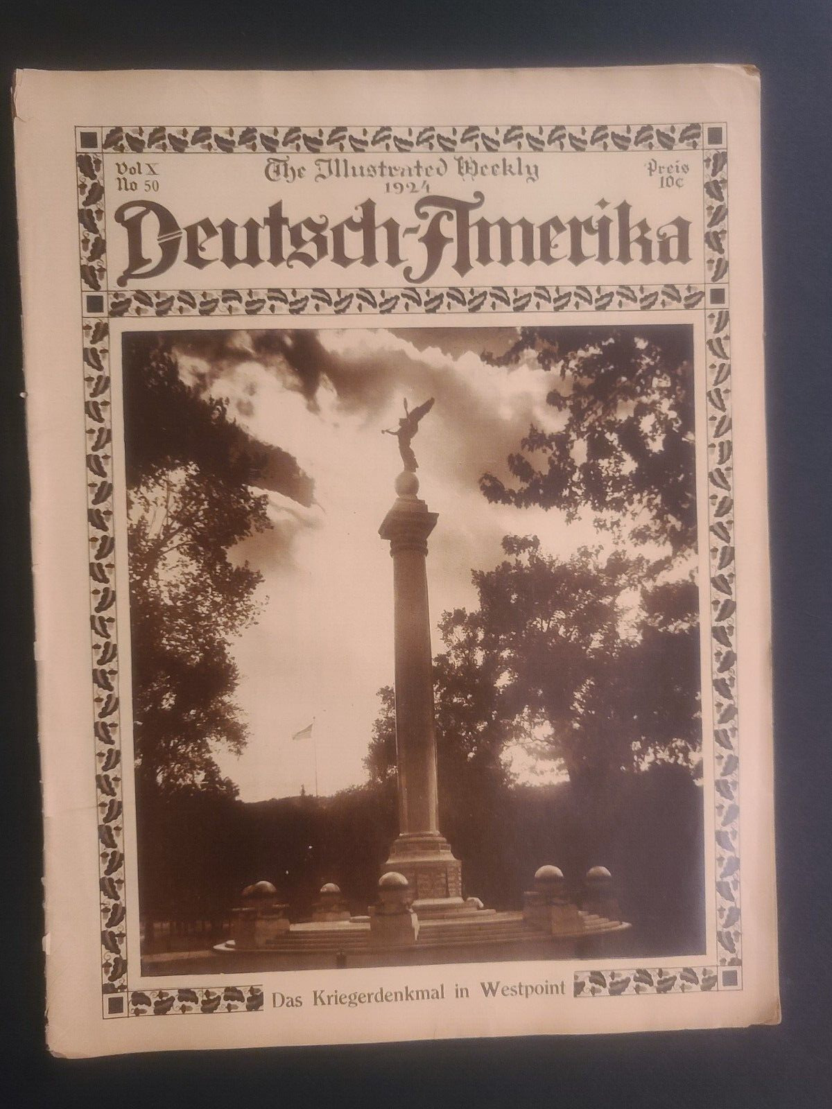 1924 Deutsch-Amerika Volume X No. 50 Illustrated Weekly Journal 31 Pages