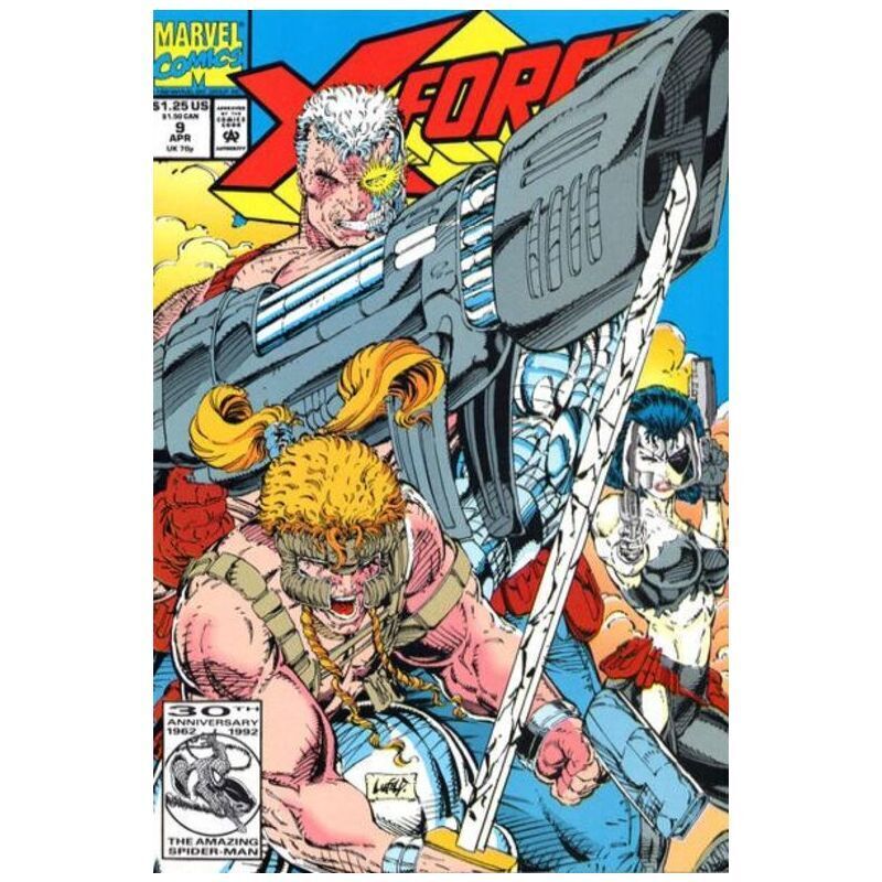 X-Force (1991 series) #9 in Near Mint condition. Marvel comics [l]