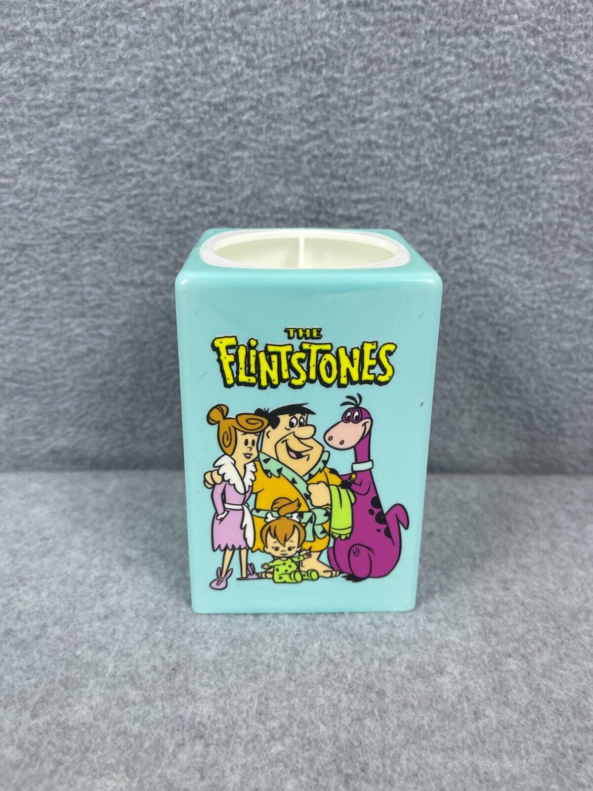 1990 Hanna Barbera Flinstones/Jetsons Pop-Up Dixie Cup Dispenser 