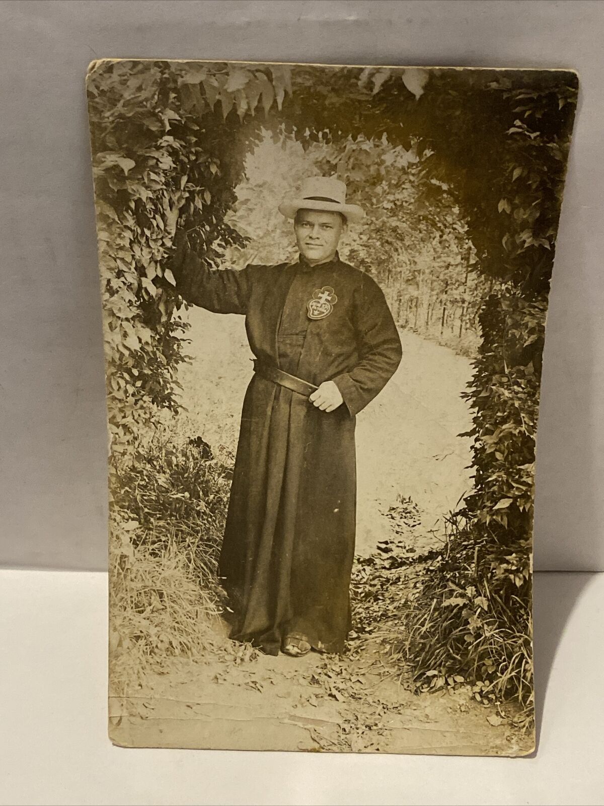1916 Jesu XPI Passio Priest Bishop Religious Real Photo Postcard RPPC Make Offer