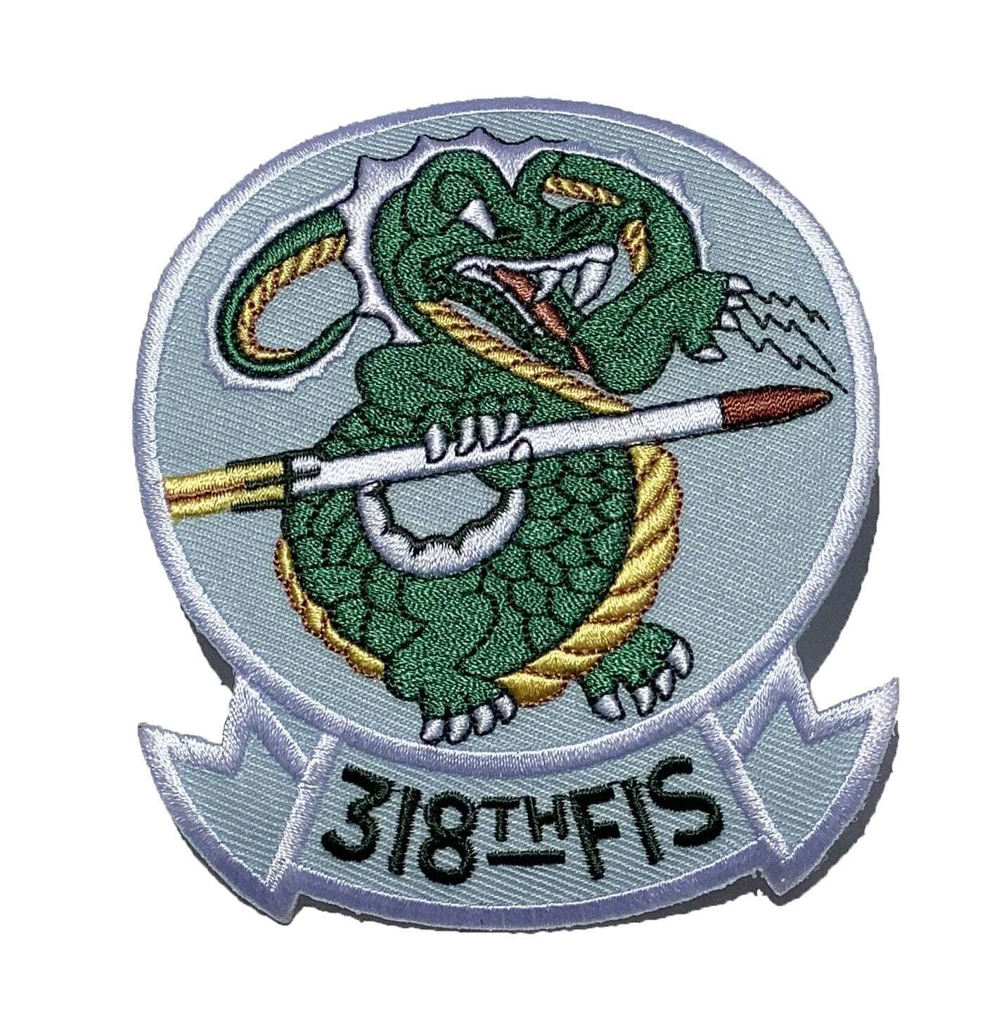 318th Fighter Interceptor Squadron Patch – Plastic Backing