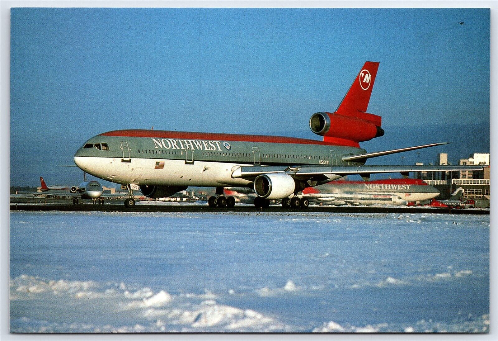 Aviation Postcard Northwest Airlines Douglas DC-10 1996 Airliner Convention EX11