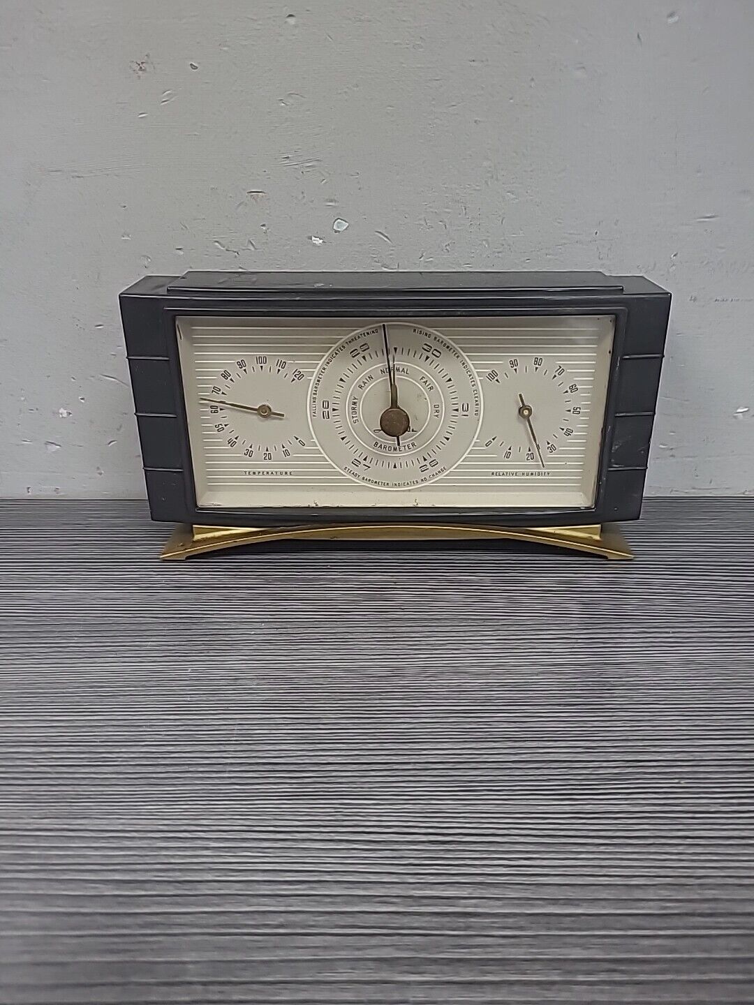 Vintage Air guide Barometer Thermometer Hygrometer MCM retro