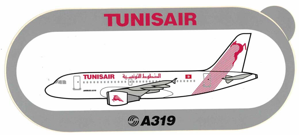 Official Airbus Industrie Tunis Air A319 in Old Color Sticker