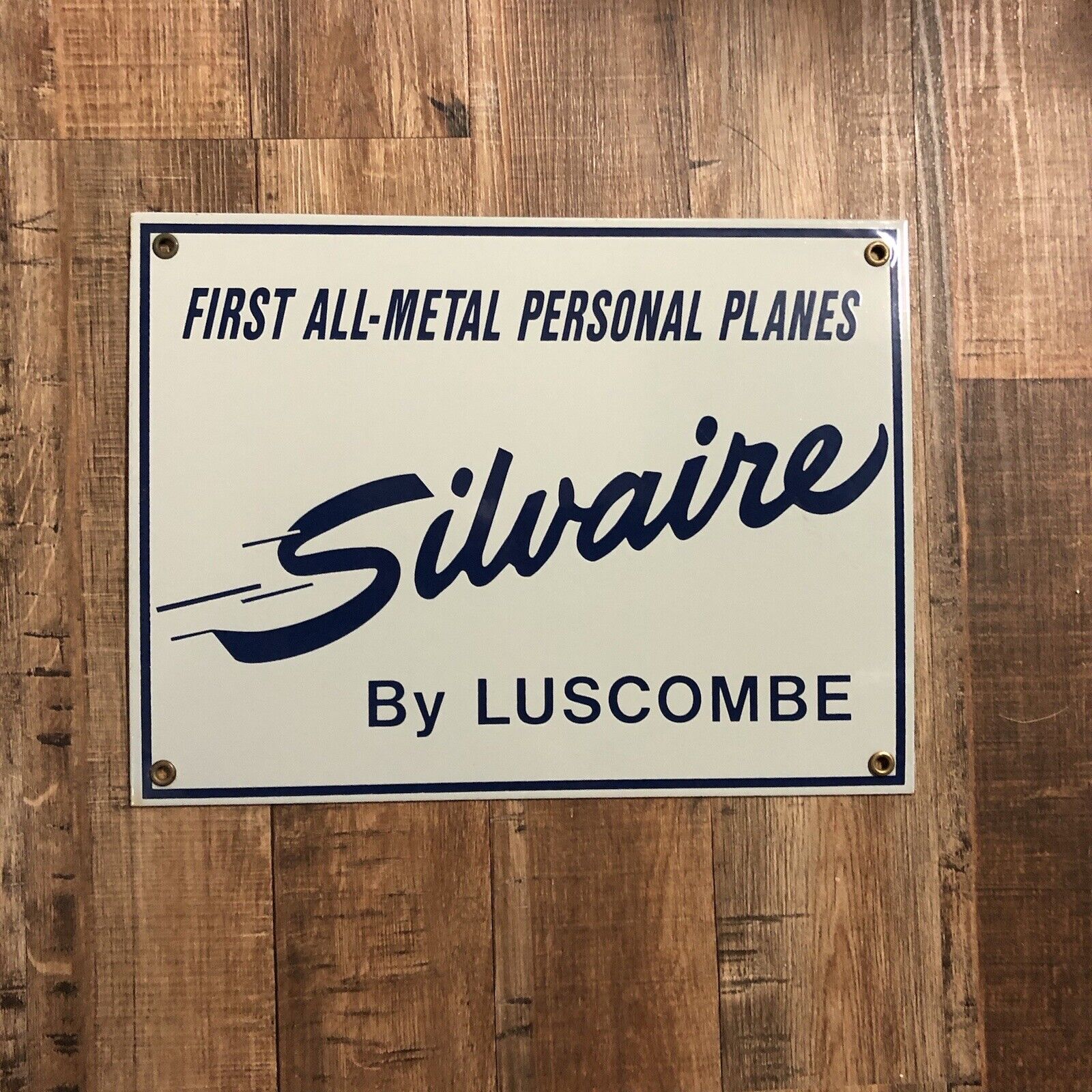 Luscombe Aircraft Porcelain Sign